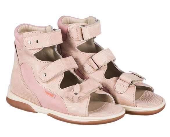 Image of Memo Agnes, pigesandal, lyserød - sandaler med ekstra støtte (Memo-Agnes-pink-27)